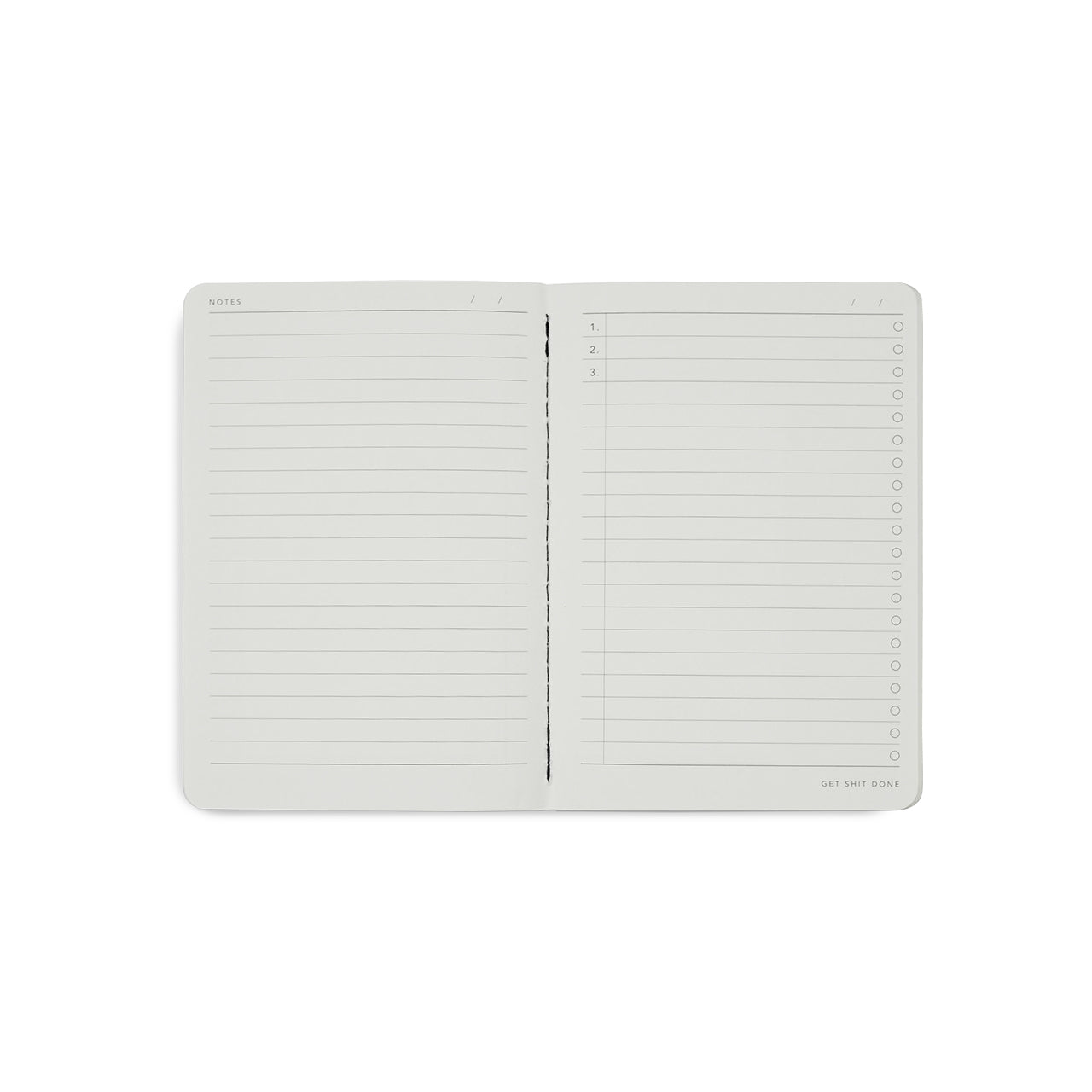 Get Shit Done Minimal Notebook A6