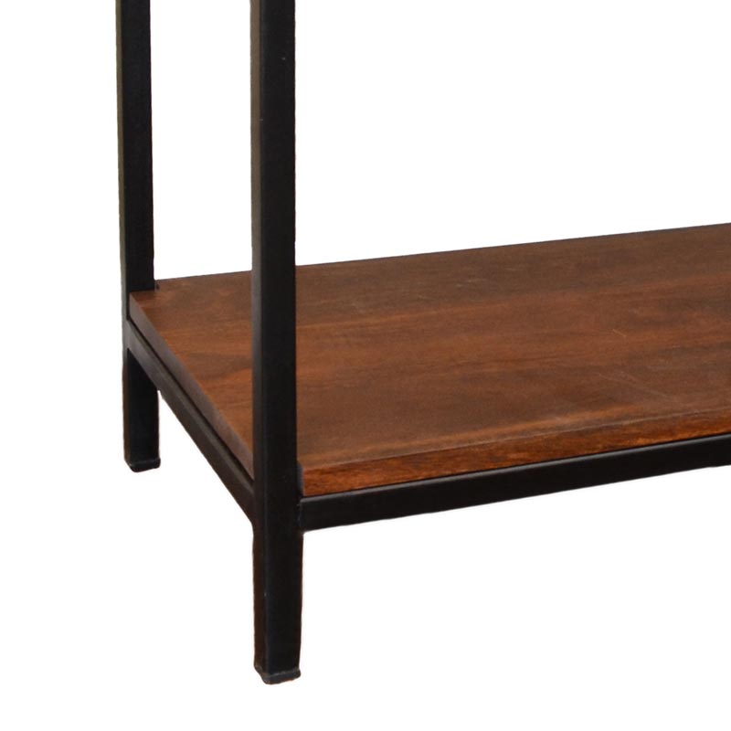 Three-Shelf Industrial Bookcase