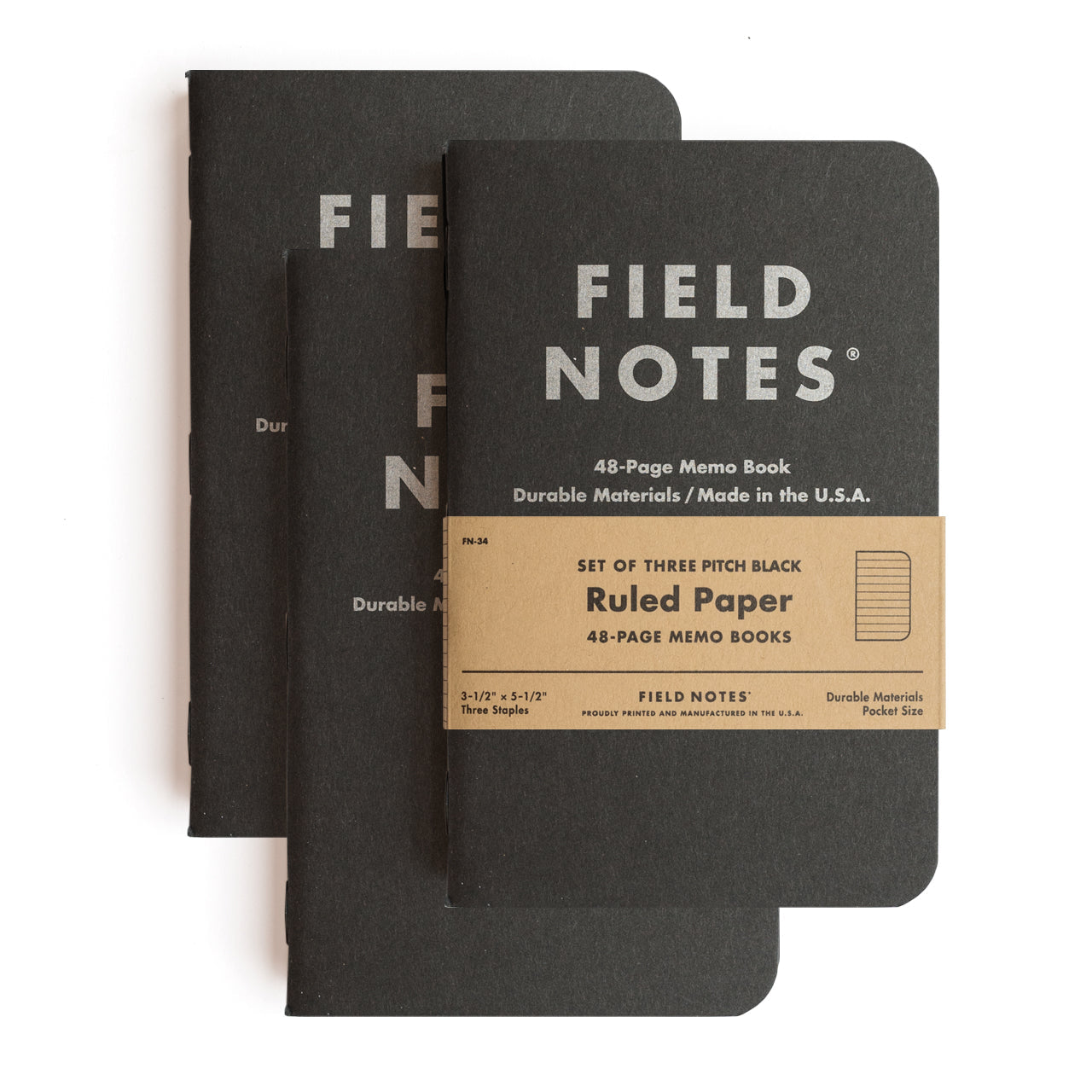 Pitch Black Pocket Notebooks