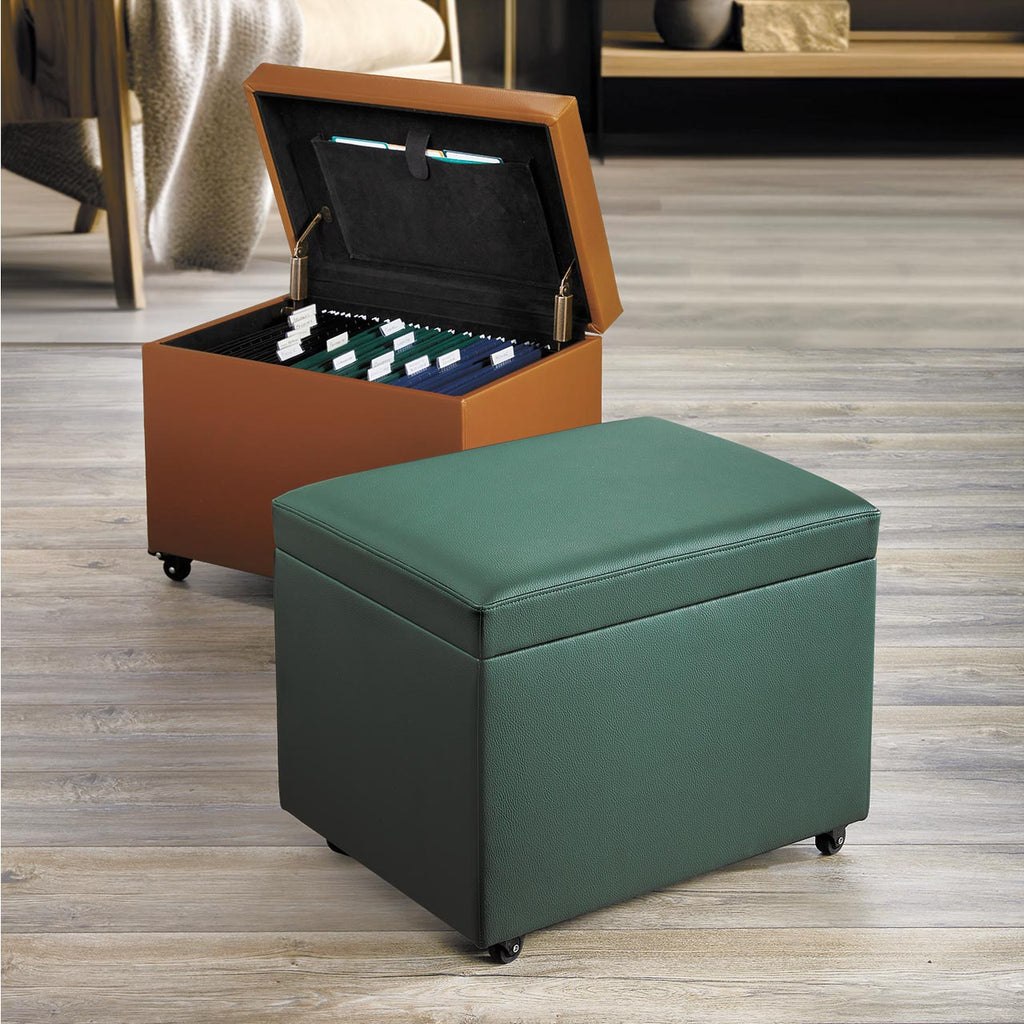 No-Room Rolling File Ottoman
