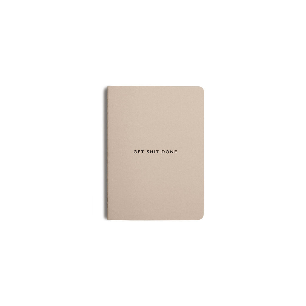 Get Shit Done Minimal Notebook A6